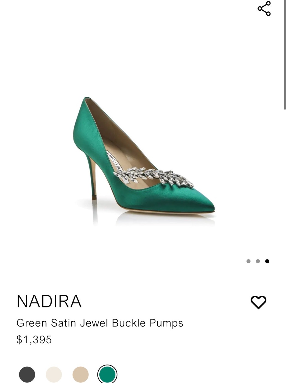 Manolo Blahnik Nadira pumps green
